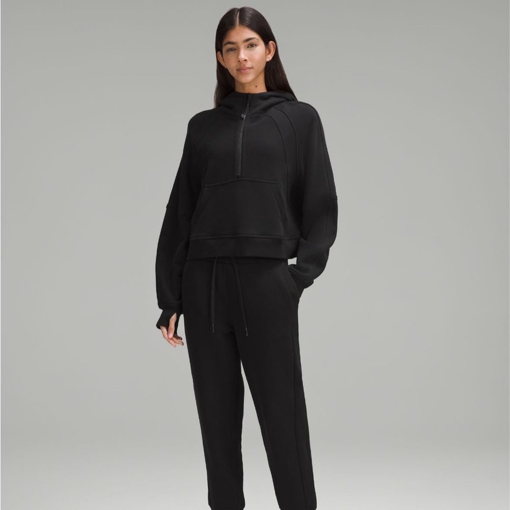 Black lululemon half zip scuba hoodie